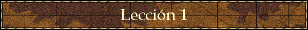 Leccin 1