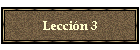 Leccin 3