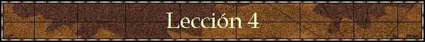 Leccin 4