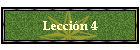 Leccin 4